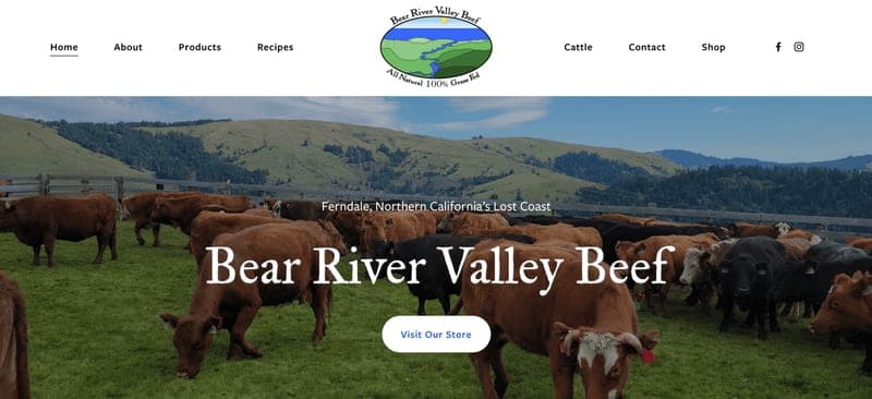 Bear River Valley Beef — pasture-raised beef in Ferndale, CA