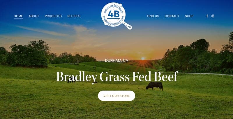 Bradley and Son Grass Fed Beef — pasture-raised beef in Durham, CA